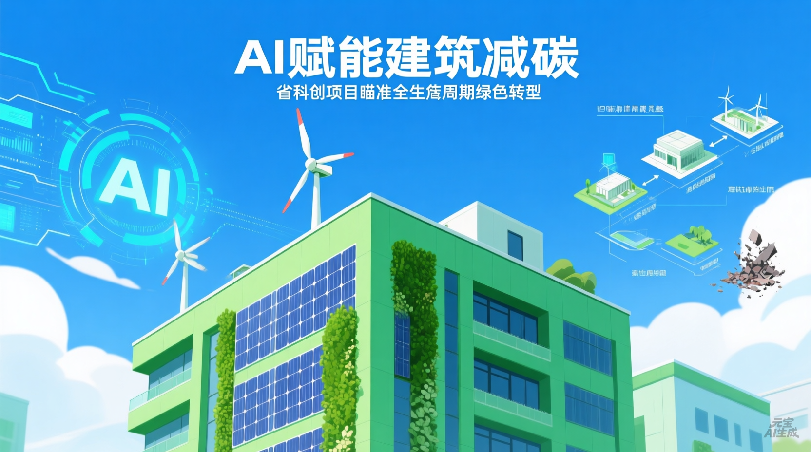 AI赋能建筑减碳:省科创项目瞄准全生命周期绿色转型
